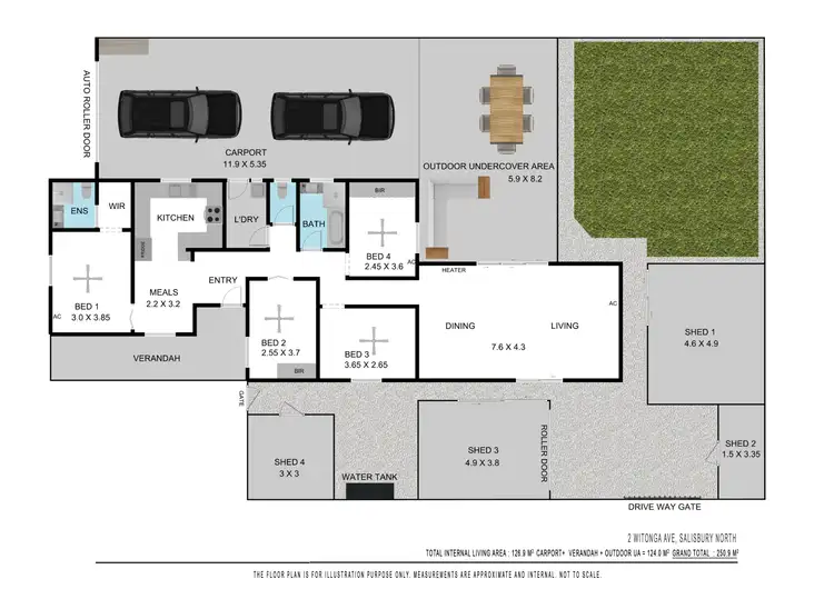 Floorplan of Homely house listing, 2 Witonga Avenue, Salisbury North SA 5108