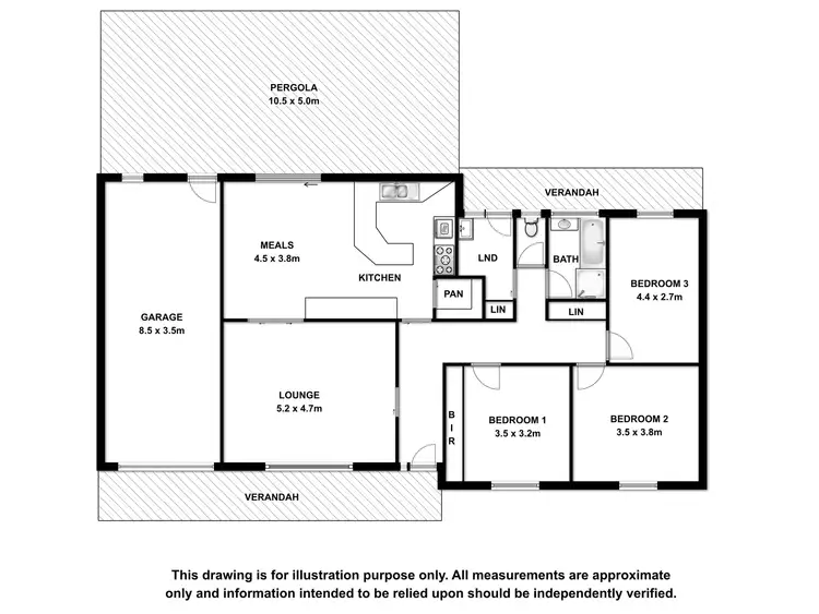Floorplan of Homely house listing, 16 Ninth Street, Millicent SA 5280