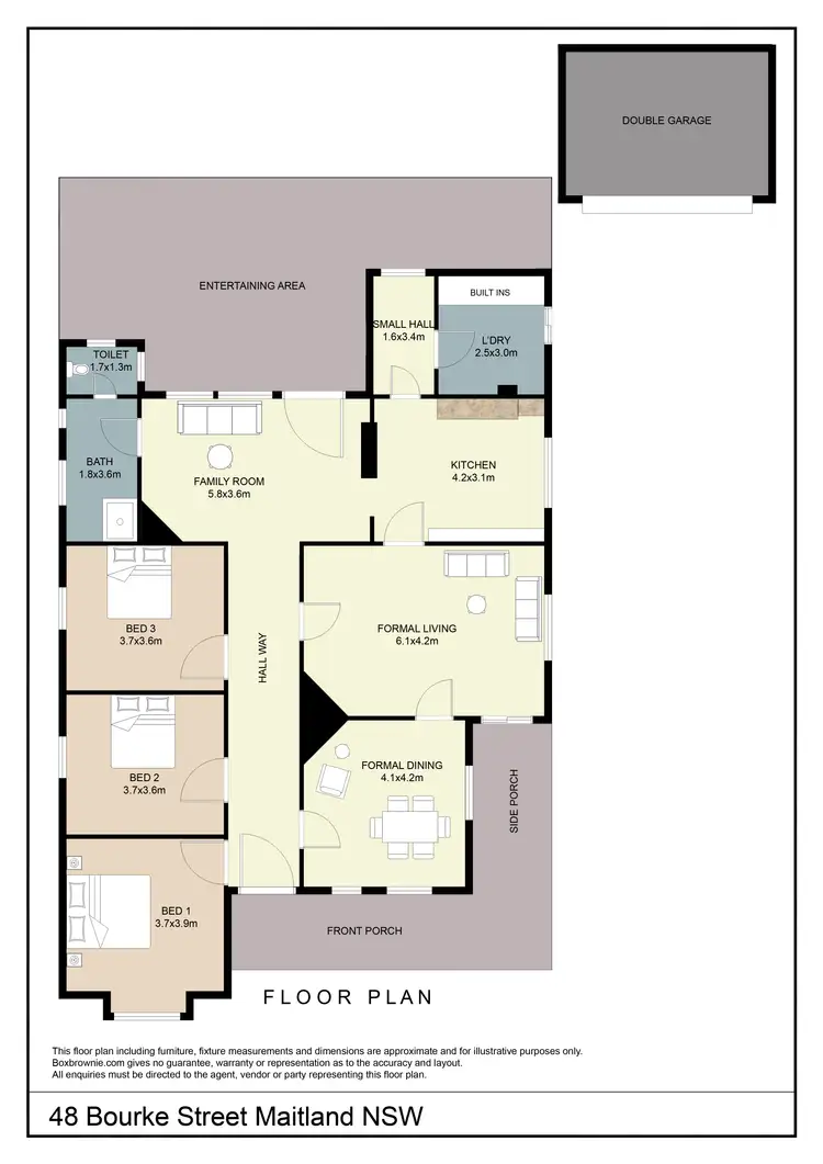 Floorplan of Homely house listing, 48 Bourke Street, Maitland NSW 2320