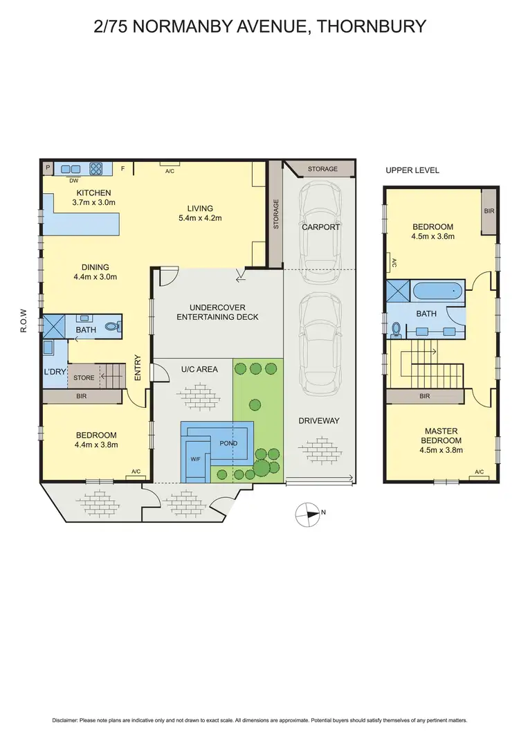 Floorplan of Homely house listing, 2/75 Normanby Avenue, Thornbury VIC 3071