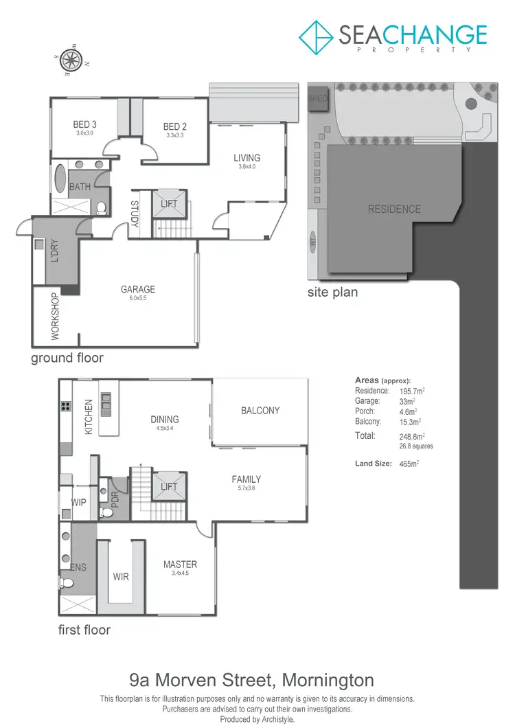 Floorplan of Homely house listing, 9a Morven Street, Mornington VIC 3931