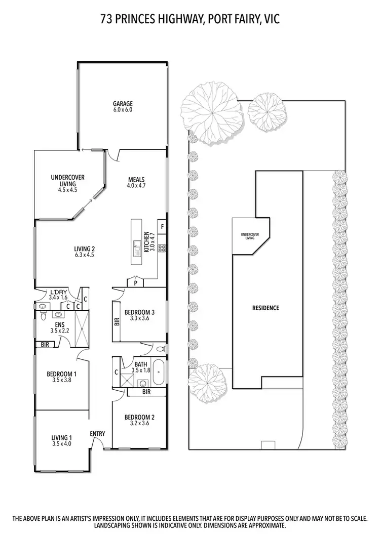 Floorplan of Homely house listing, 73 Princes Highway, Port Fairy VIC 3284