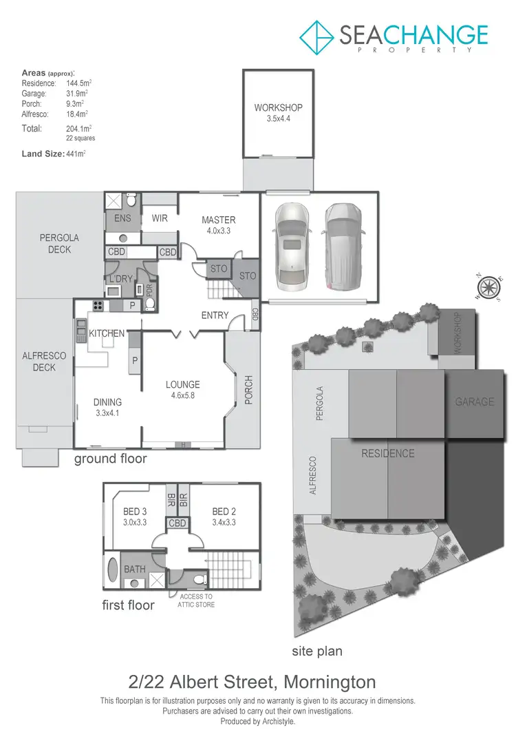 Floorplan of Homely townhouse listing, 2/22 Albert Street, Mornington VIC 3931