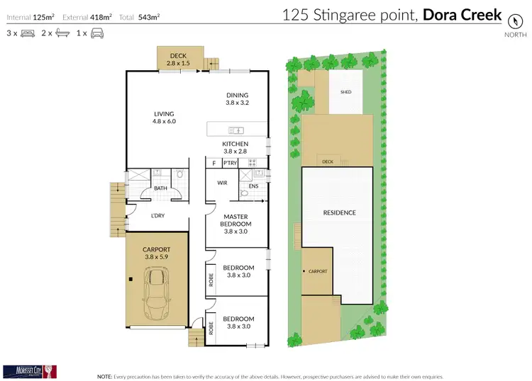 Floorplan of Homely house listing, 125 Stingaree Point Drive, Dora Creek NSW 2264