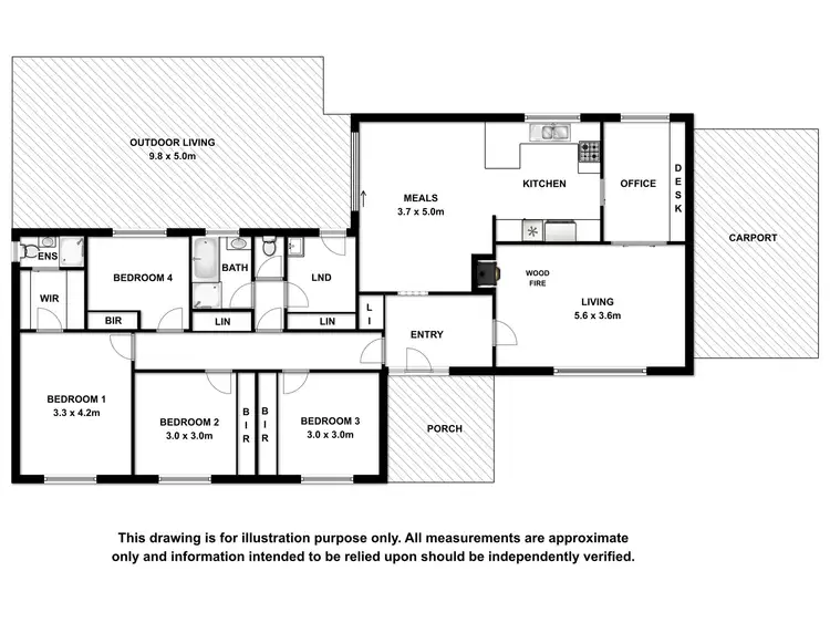 Floorplan of Homely house listing, 56 Fifth Street, Millicent SA 5280