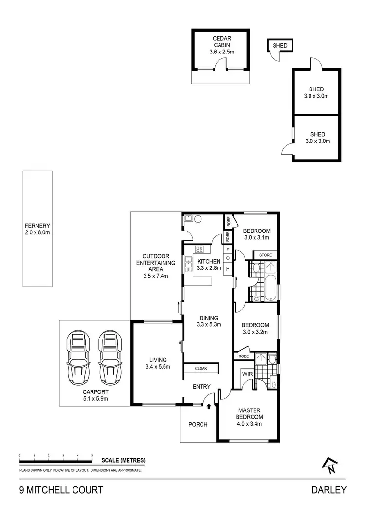 Floorplan of Homely house listing, 9 Mitchell Court, Darley VIC 3340