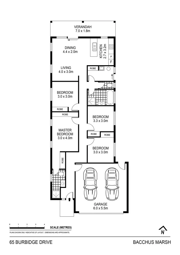 Floorplan of Homely house listing, 65 Burbidge Drive, Bacchus Marsh VIC 3340