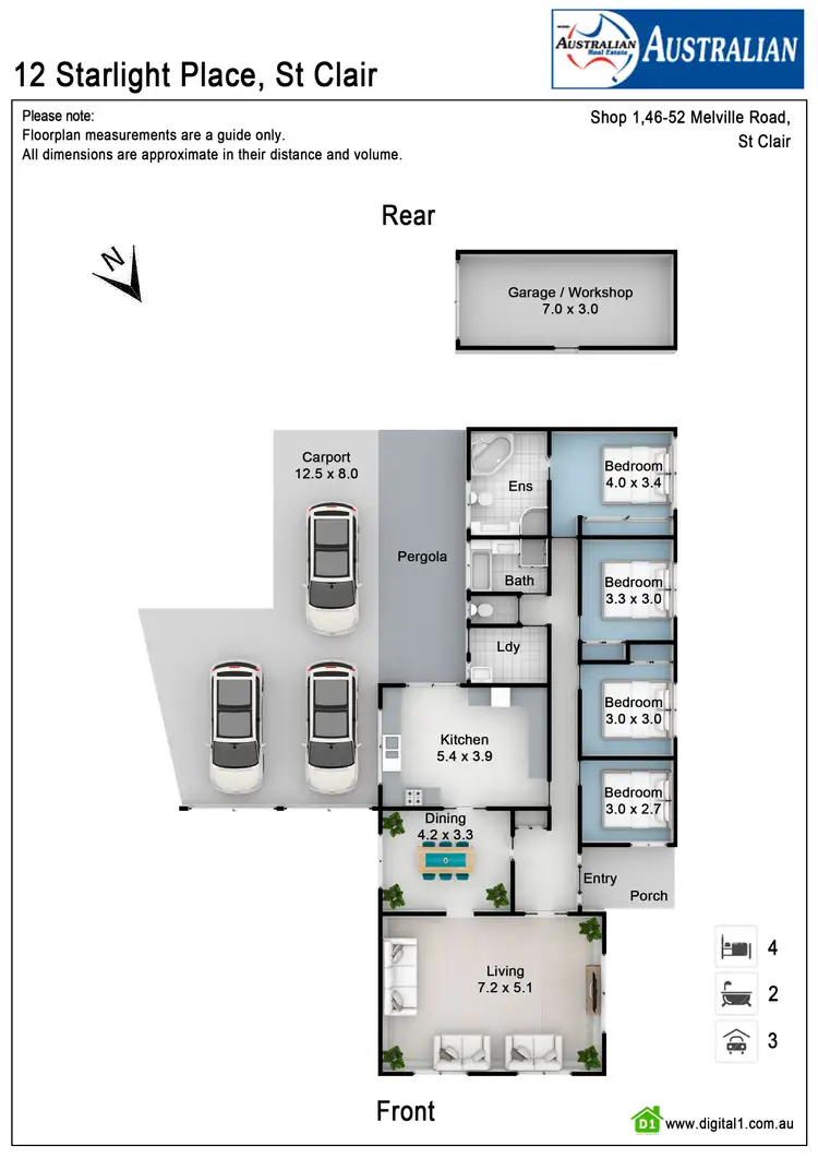 Floorplan of Homely house listing, 12 Starlight Place, St Clair NSW 2759