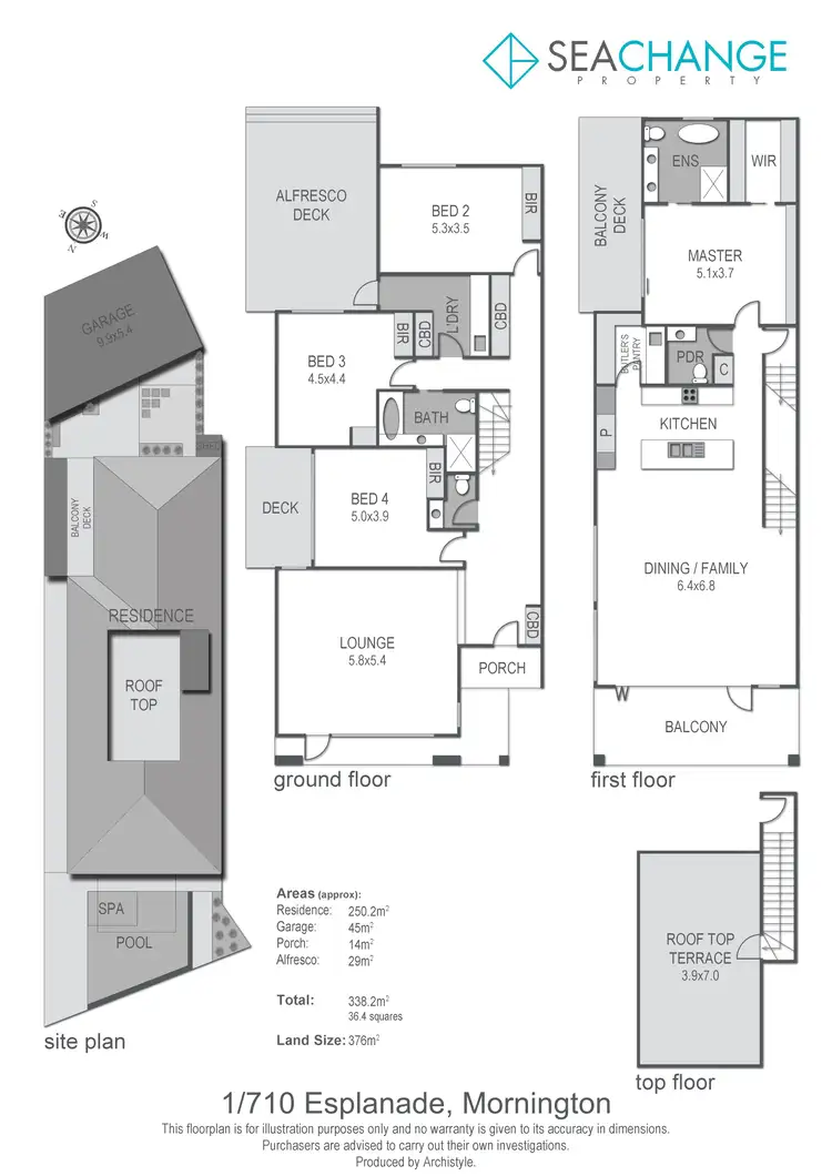 Floorplan of Homely house listing, 1/710 Esplanade, Mornington VIC 3931