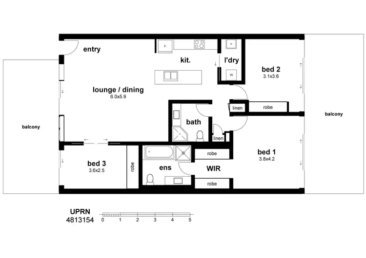 Floorplan of Homely apartment listing, Address available on request