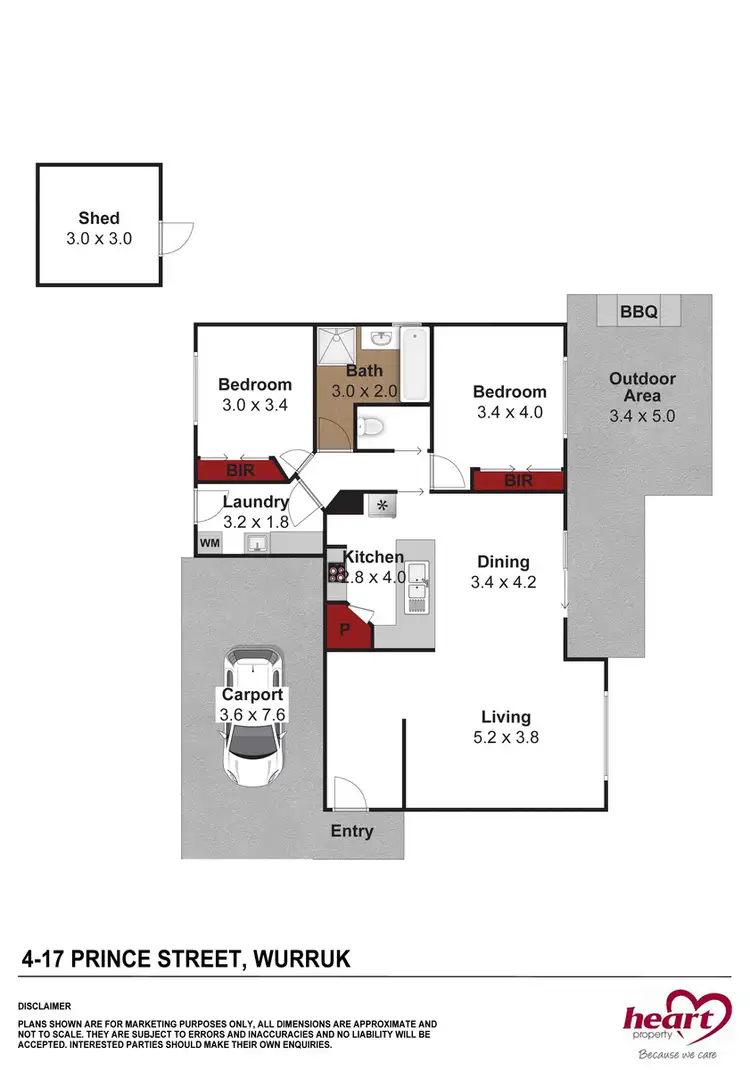 Floorplan of Homely unit listing, 4/17 Prince Street, Wurruk VIC 3850