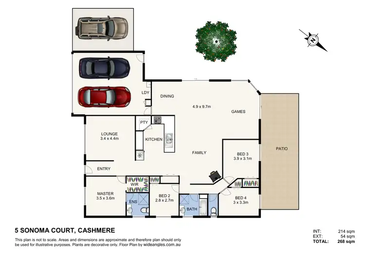 Floorplan of Homely house listing, 4 SONOMA COURT, Cashmere QLD 4500
