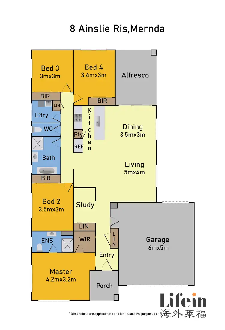 Floorplan of Homely house listing, 8 Ainslie Rise, Mernda VIC 3754