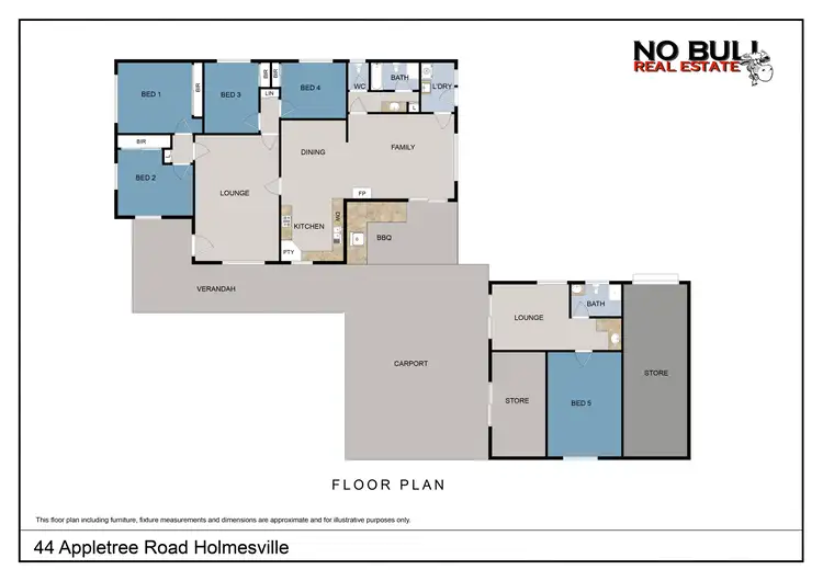 Floorplan of Homely house listing, 44 Appletree Road, Holmesville NSW 2286