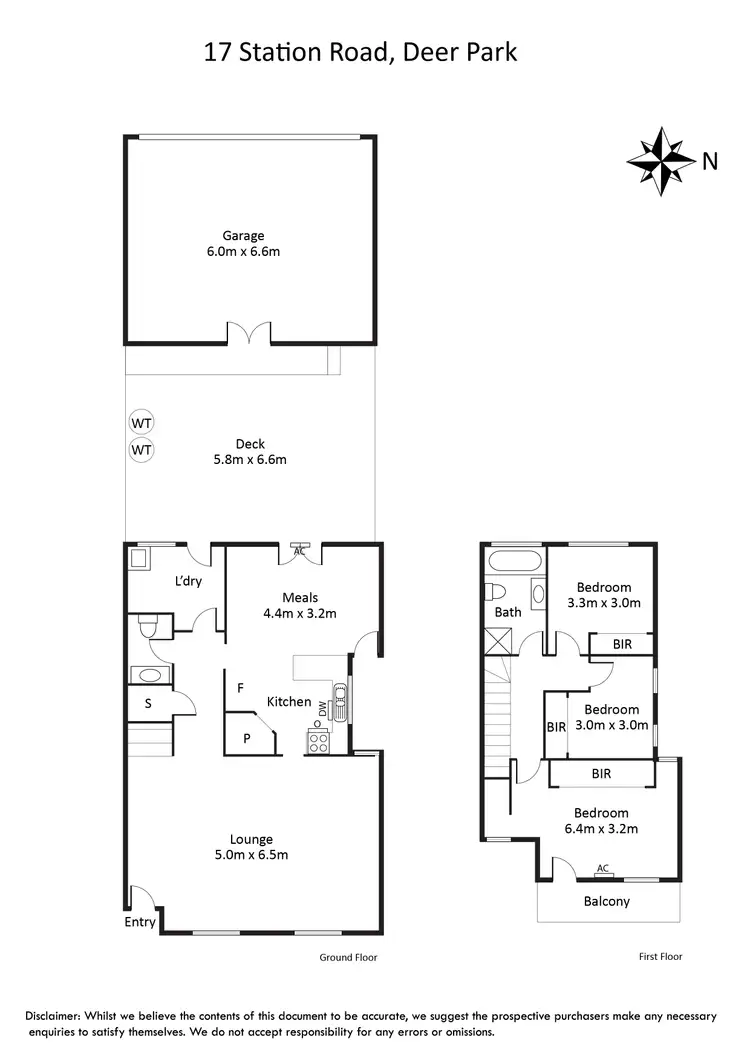 Floorplan of Homely townhouse listing, 17 Station Road, Deer Park VIC 3023