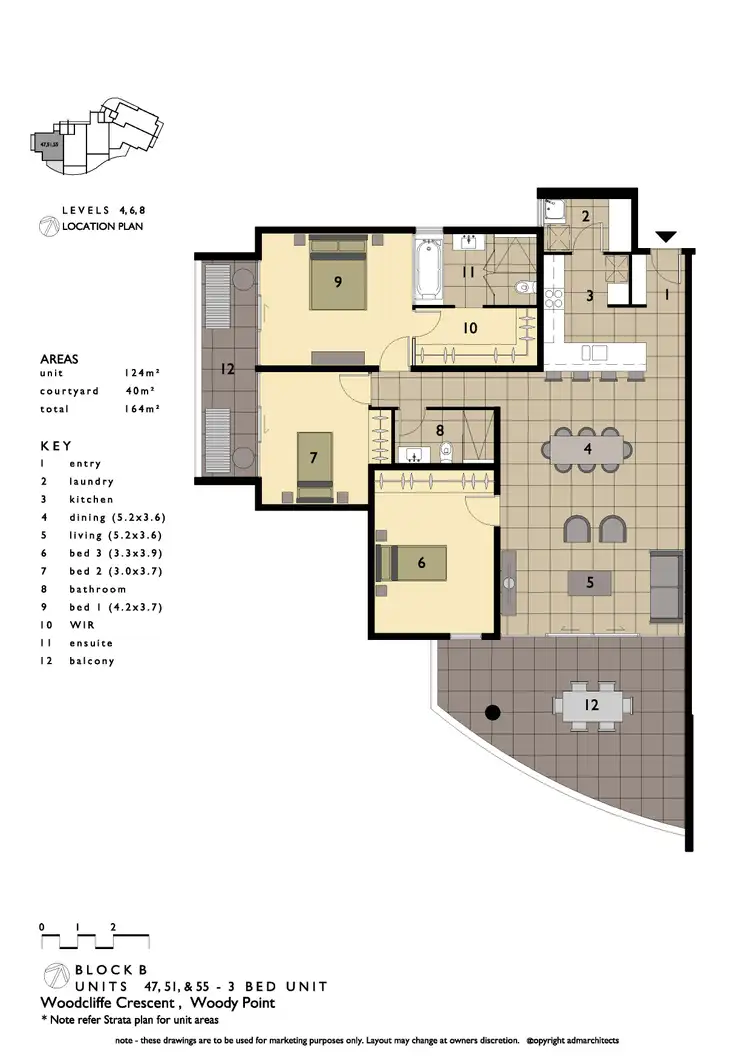 Floorplan of Homely unit listing, 47/36 WOODCLIFFE CRESCENT, Woody Point QLD 4019