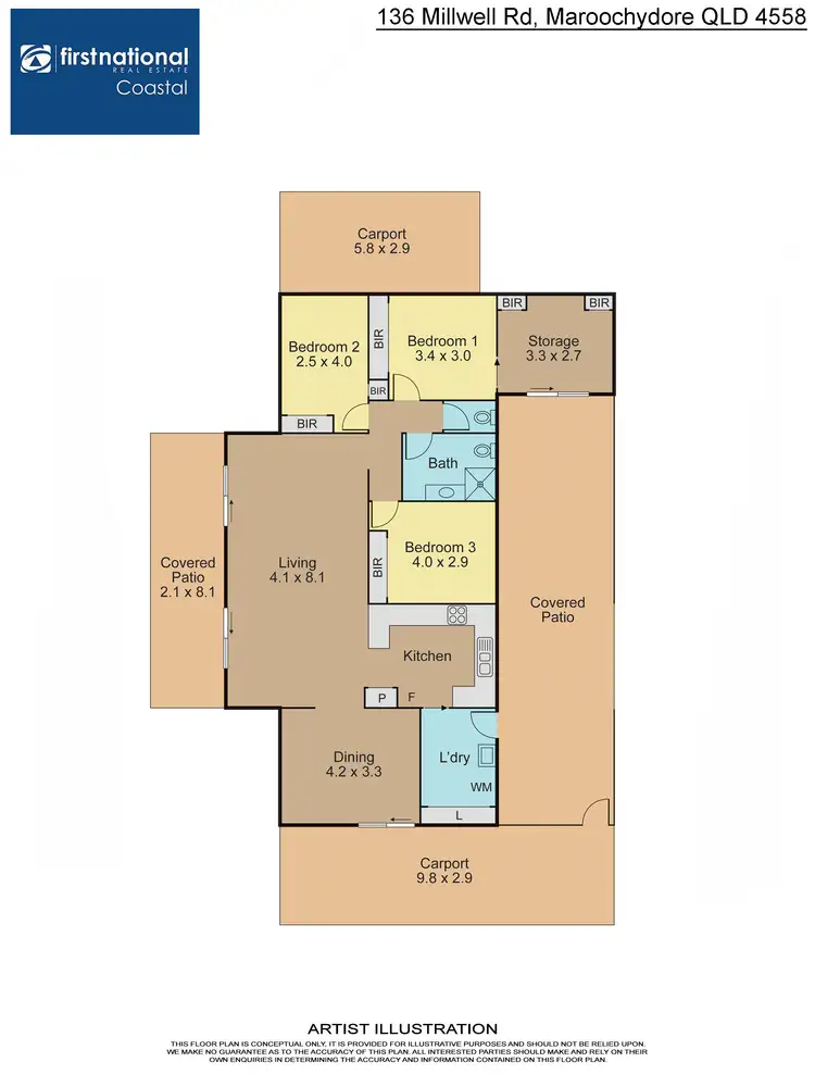 Floorplan of Homely house listing, 136 Millwell Road, Maroochydore QLD 4558