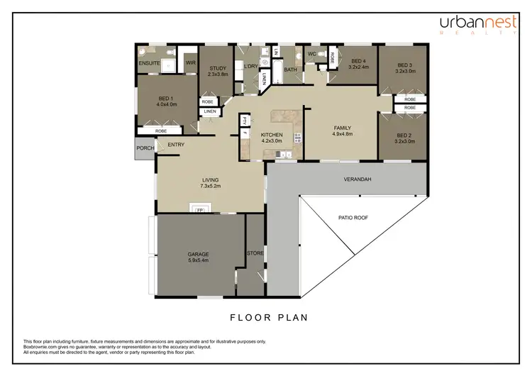 Floorplan of Homely house listing, 43 Tetragona Drive, Arana Hills QLD 4054