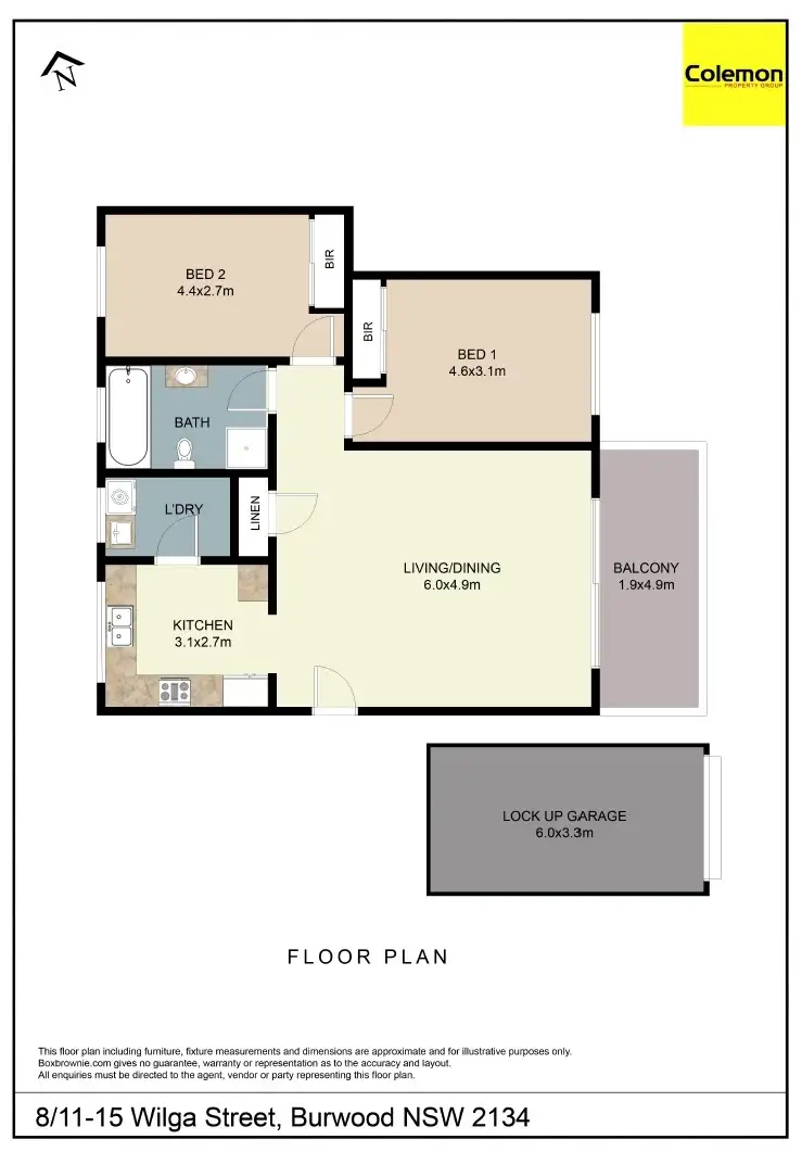 Floorplan of Homely unit listing, 8/11-15 Wilga Street, Burwood NSW 2134