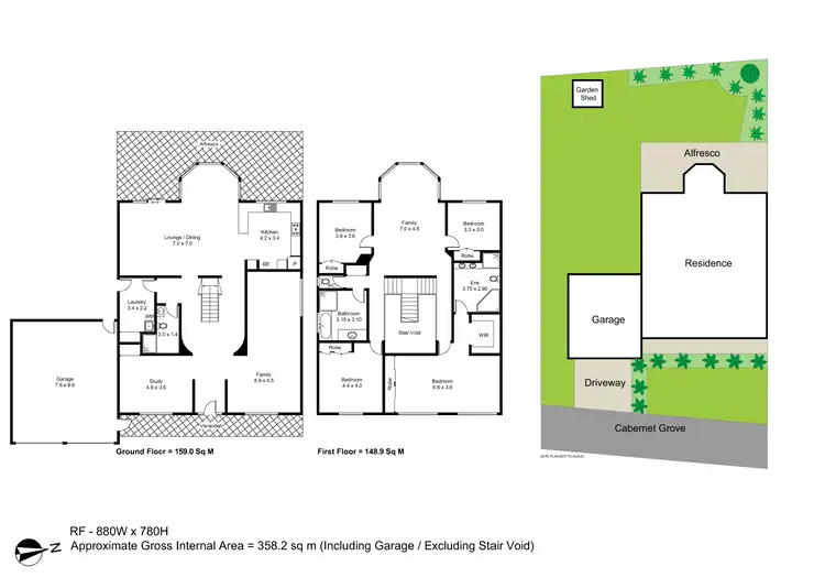 Floorplan of Homely house listing, 13 Cabernet Grove, Cessnock NSW 2325