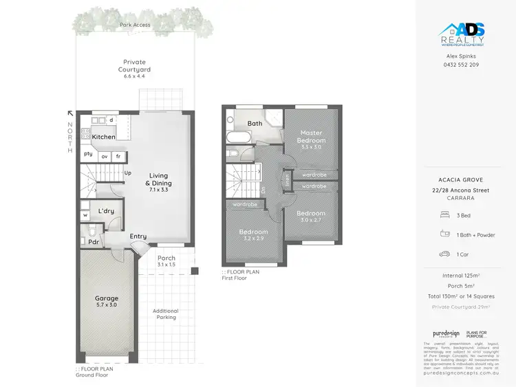 Floorplan of Homely townhouse listing, 22/28 Ancona Street, Carrara QLD 4211