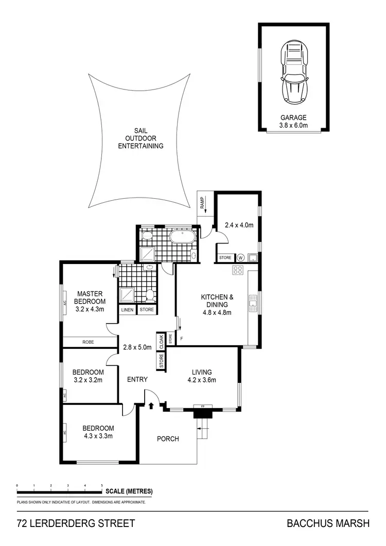 Floorplan of Homely house listing, 72 Lerderderg Street, Bacchus Marsh VIC 3340