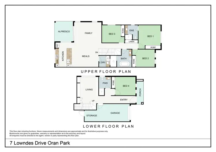 Floorplan of Homely house listing, 7 Lowndes Drive, Oran Park NSW 2570