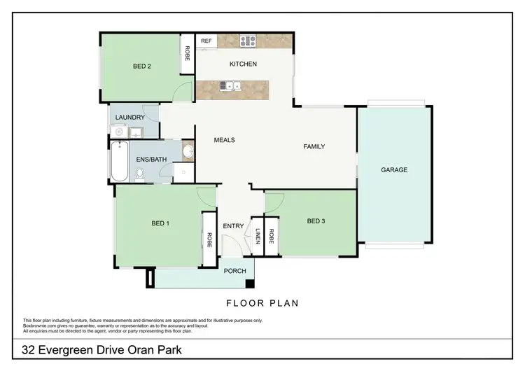 Floorplan of Homely house listing, 32 Evergreen Drive, Oran Park NSW 2570