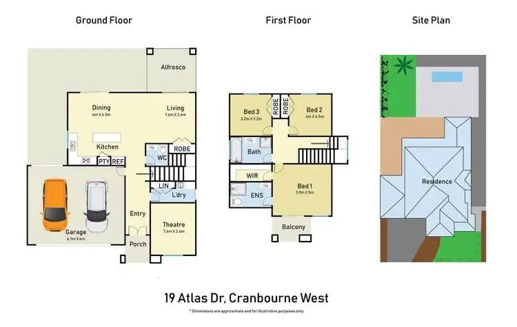 Floorplan of Homely house listing, 19 Atlas Drive, Cranbourne West VIC 3977