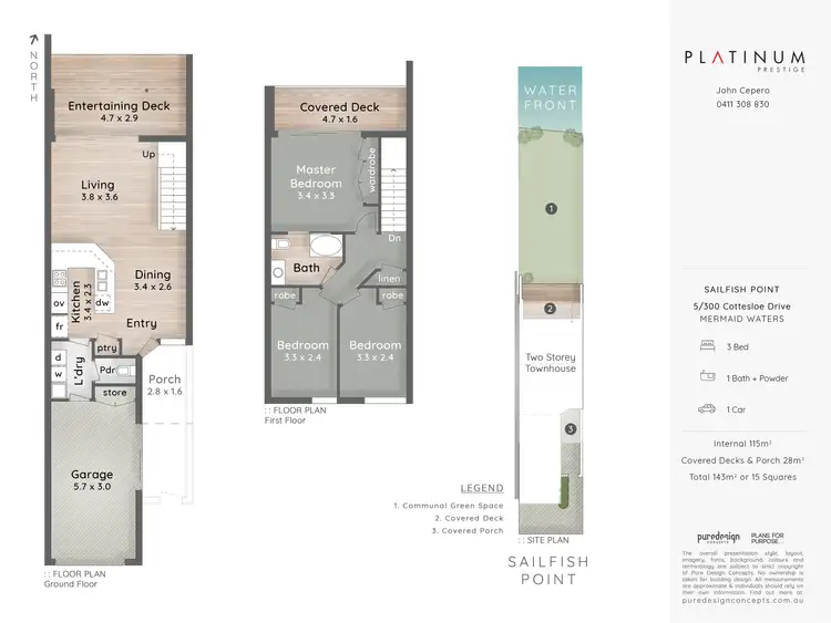 Floorplan of Homely townhouse listing, 5/300 Cottesloe Drive, Mermaid Waters QLD 4218