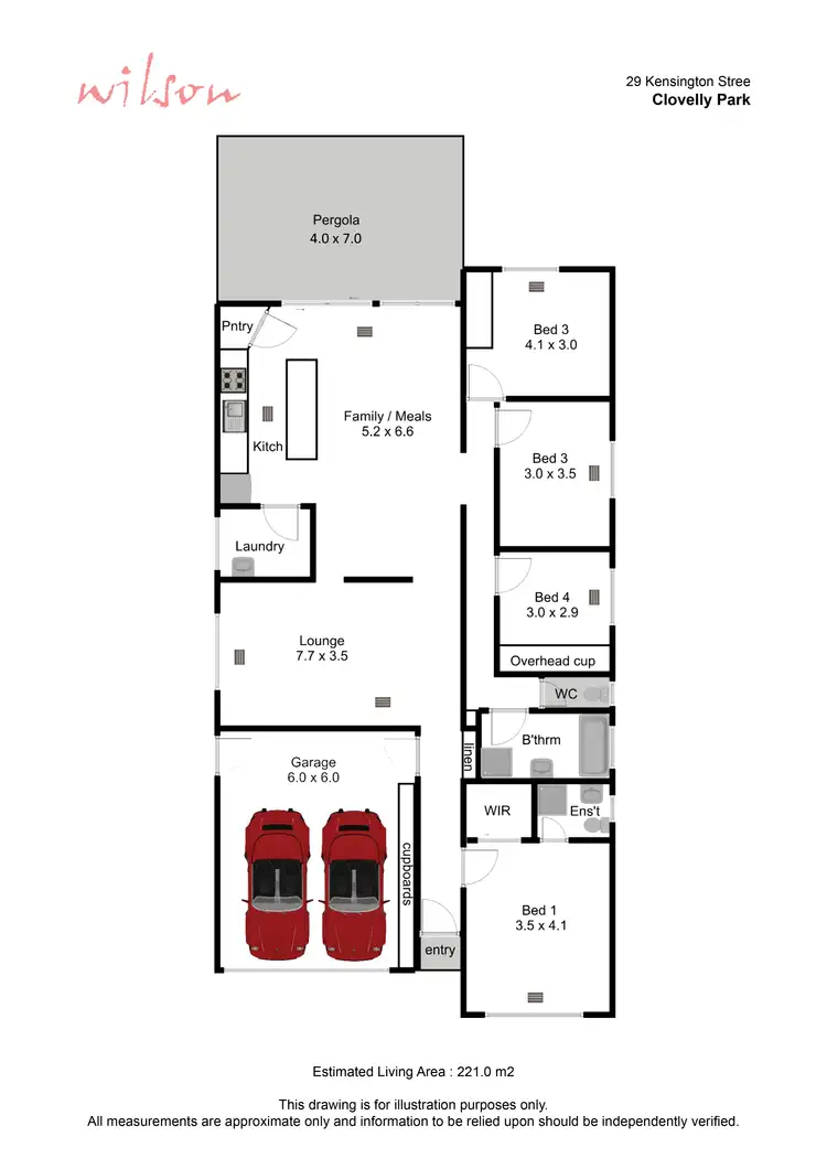 Floorplan of Homely house listing, 29 Kensington Street, Clovelly Park SA 5042