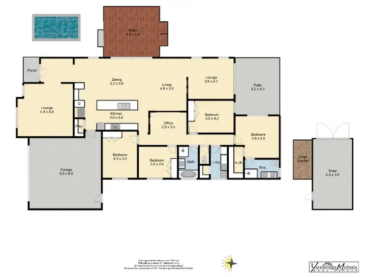 Floorplan of Homely house listing, 58 Anchorage Way, Yarrawonga VIC 3730