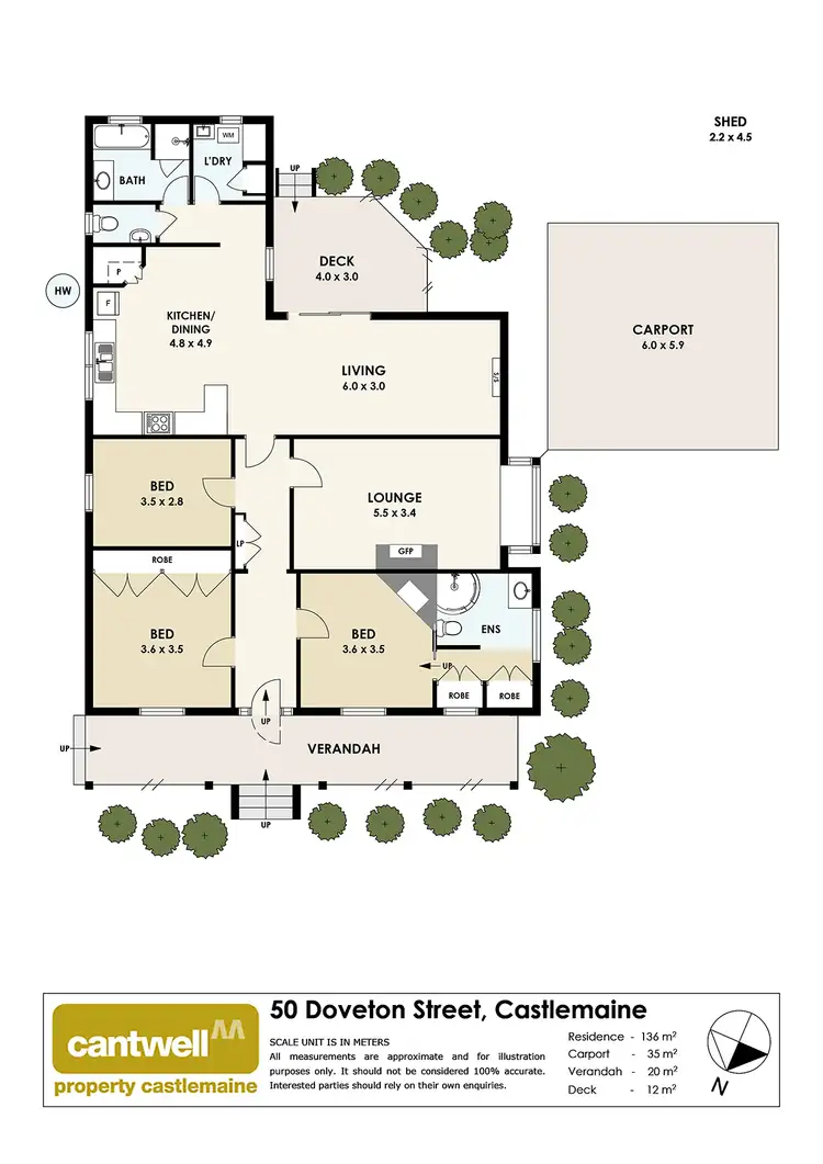 Floorplan of Homely house listing, 50 Doveton Street, Castlemaine VIC 3450