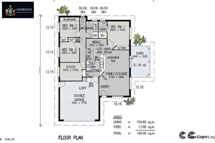 Floorplan of Homely house listing, 1 Byron Close, Redbank Plains QLD 4301