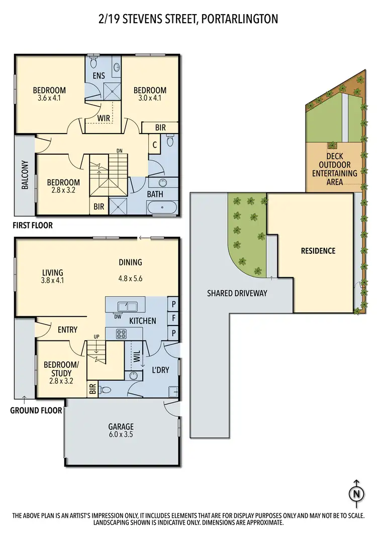Floorplan of Homely townhouse listing, 2/19 Stevens Street, Portarlington VIC 3223