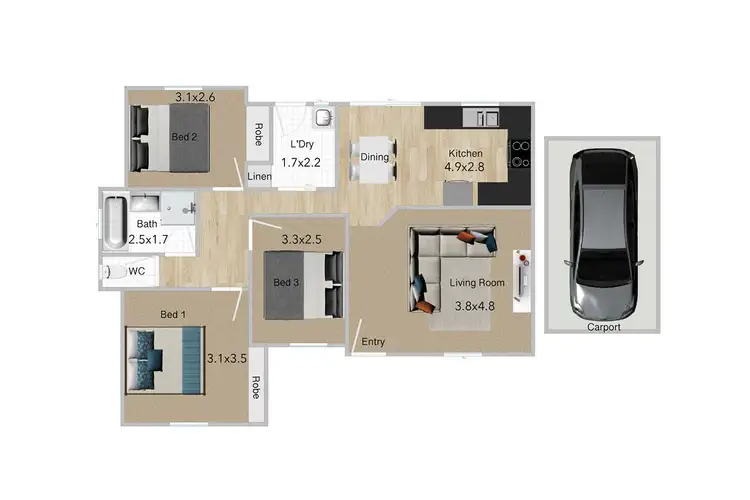 Floorplan of Homely house listing, 26 McLaughlin Street, Collingwood Park QLD 4301