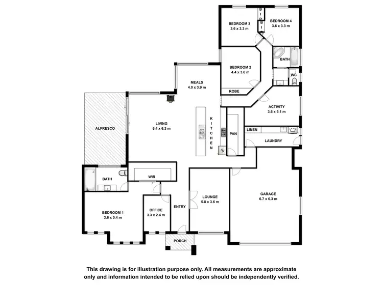 Floorplan of Homely house listing, 21 Hilltop Avenue, Mount Gambier SA 5290