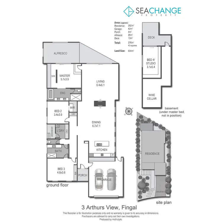 Floorplan of Homely house listing, 3 Arthurs View, Fingal VIC 3939