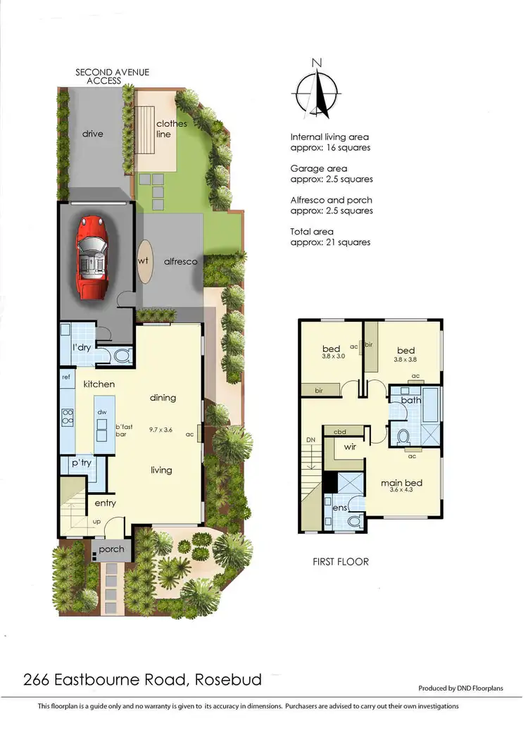Floorplan of Homely house listing, 266 Eastbourne Road, Rosebud VIC 3939