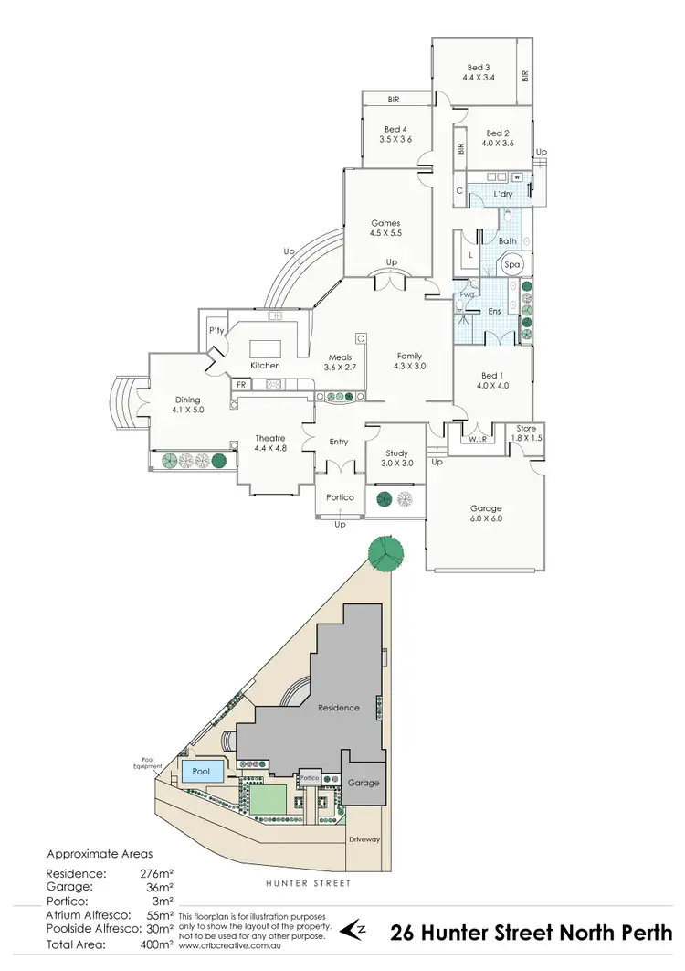 Floorplan of Homely house listing, 26 Hunter Street, North Perth WA 6006