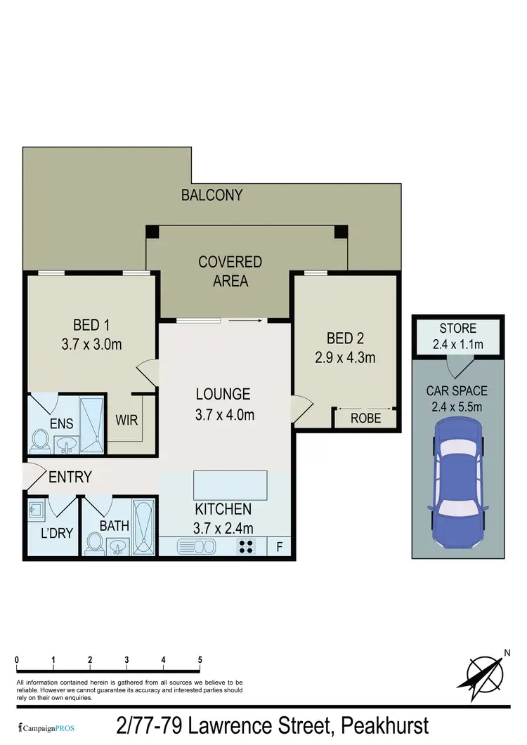 Floorplan of Homely apartment listing, 2/77-79 Lawrence Street, Peakhurst NSW 2210