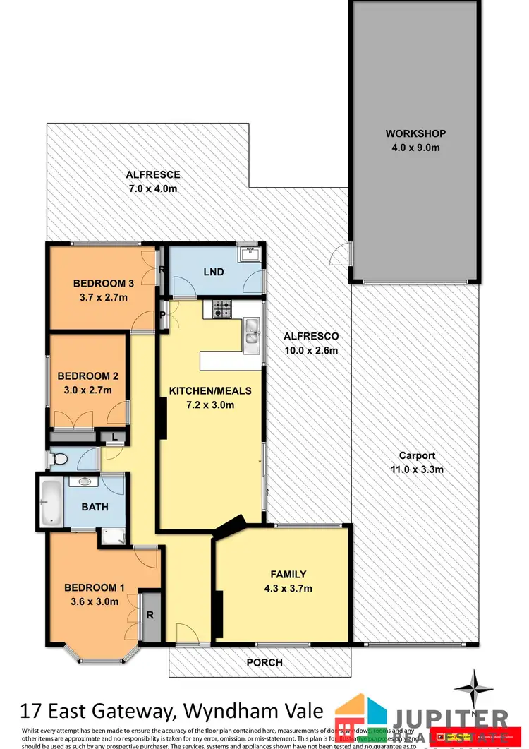 Floorplan of Homely house listing, 17 East Gateway, Wyndham Vale VIC 3024