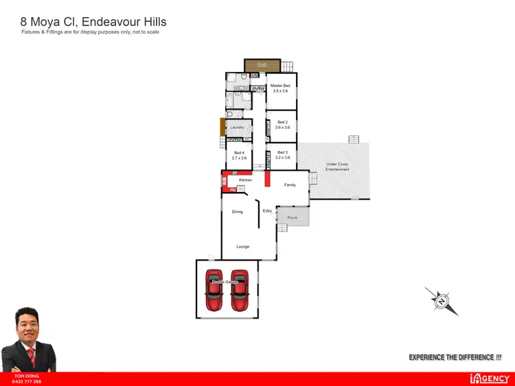 Floorplan of Homely house listing, 8 Moya Close, Endeavour Hills VIC 3802