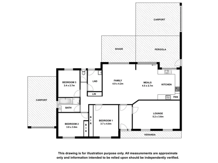 Floorplan of Homely house listing, 1 Conroe Drive, Mount Gambier SA 5290