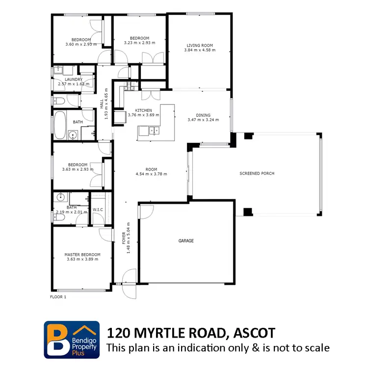 Floorplan of Homely house listing, 120 Myrtle Road, Ascot VIC 3551