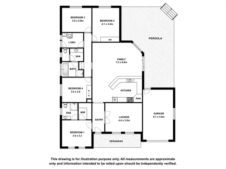 Floorplan of Homely house listing, 8 Tallarook Court, Mount Gambier SA 5290