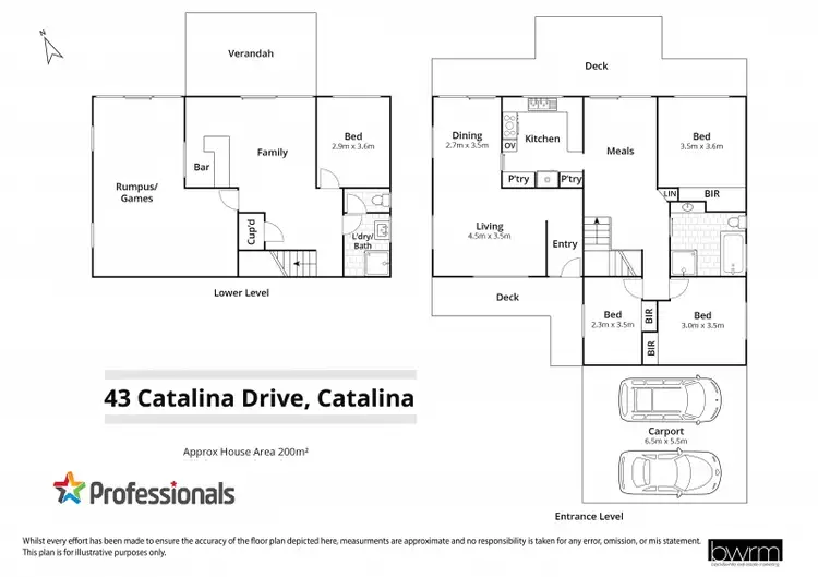 Floorplan of Homely house listing, 43 Catalina Drive, Catalina NSW 2536