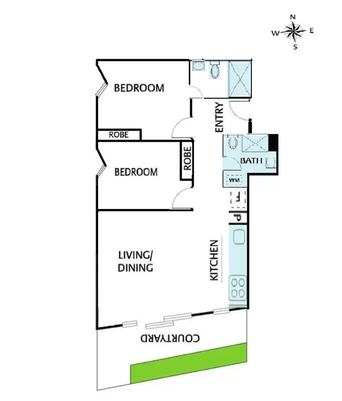 Floorplan of Homely apartment listing, 108A/1 colombo Street, Mitcham VIC 3132