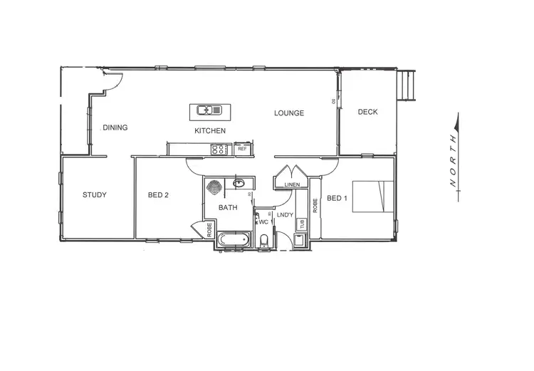 Floorplan of Homely house listing, 57 Penaluna Street, Boolarra VIC 3870