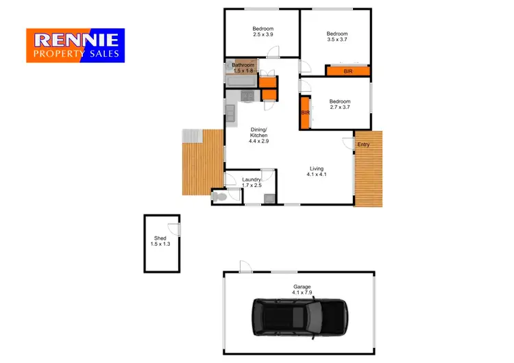 Floorplan of Homely house listing, 31 Allen Crescent, Traralgon VIC 3844